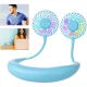 Rechargeable Hanging Neck Fan 7 Blades 3 Speed Hands Free Wearable Fan