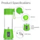 Personal Fruit & Vegetable Juice Extractor for Fresh Smoothies, Shakes