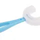 Baby Toothbrush Children's Teeth Cleaning Brush Kids U-Shaped Toothbrush For Children Mouth Oral Cleaning Brush 360 Degrees U Shaped Tooth Dental Training Toothbrushes Oral Care Portable Mouth-Cleaning Manual With Handle Daily Children's Cleaning Food