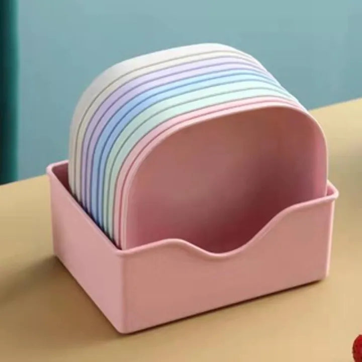 11pcs Plastic plate with stand