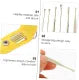 Ear Wax Cleaning Tools kit Set with Leather Pouch Spring Curette Earwax Remover