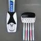 Space-Saving Wall-Mounted Toothbrush & Toothpaste Holder Set with Automatic Dispenser - Dustproof, No Power Needed, Perfect for Bathroom Decor