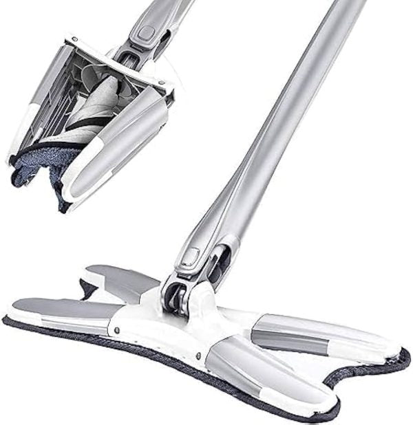 X Mop Manual Extrusion Hand-free Flat Squeeze Mop X-type