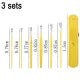 Ear Wax Cleaning Tools kit Set with Leather Pouch Spring Curette Earwax Remover