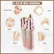 Rechargeable flawless hair removal machine, 2 in 1 electric hair trimmer and shaver for woman, Electric Flawless Facial Machine Razor, Painless Eyebrow Removal Shaver Lip Chin Bikini Fuzz Mustache hair removing machine.
