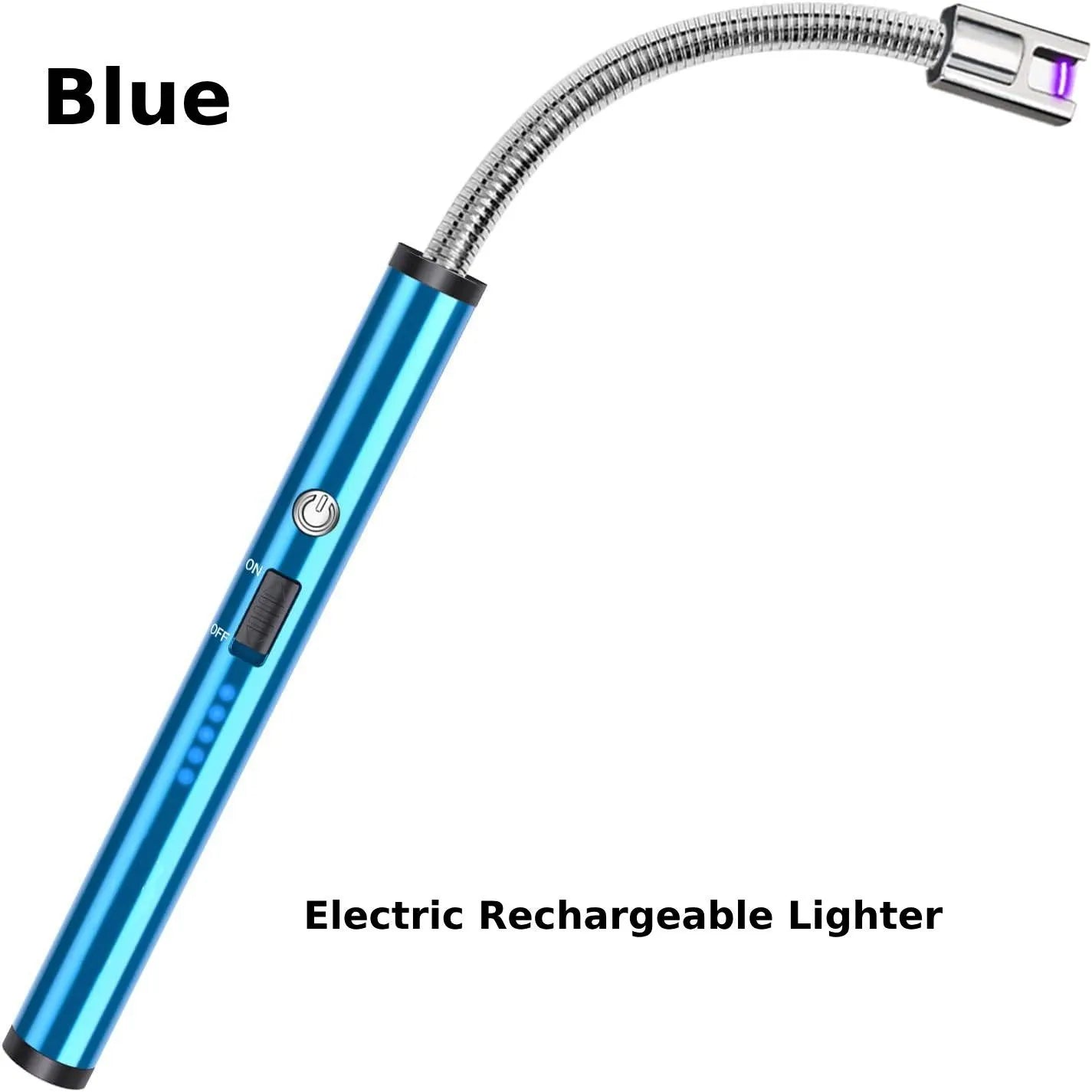 Lighter - Electric Rechargeable Kitchen Lighter - Stove Long Neck Arc 360° Flexible Lighter - Upgraded USB Electric Lighter not needed Gas - Orignal Best Quality Flameless Lighter for Stove / Candles / Grill / BBQ / Camping (Multicolour)