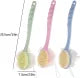 New 2 in 1 Long Handle Bath Body Brush Body Brush with Soft Loofah Bristles gubb Body Wash Brush Back Scrubber Brush Loofah Exfoliating Brush Bath Sponge Shower Brush for Wet or Dry Bath Shower Sponge Skin Cleaning Tool