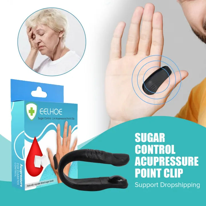 Sugar Control Acupressure Clip for Diabetics Sugar Control LI4 Acupressure Point Clip Headache Relief Product, Headache Migraine &Tension Relief