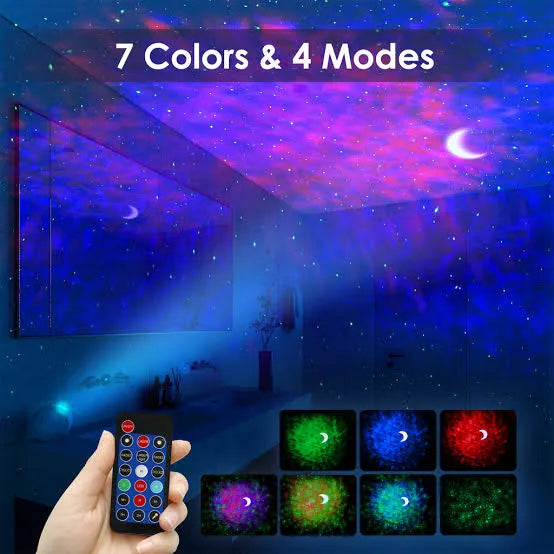 Galaxy Projector Star Light Speaker With Remote Control, Big Bowl Music Speakers, Adjustable Brightness Multiple Modes Colorful