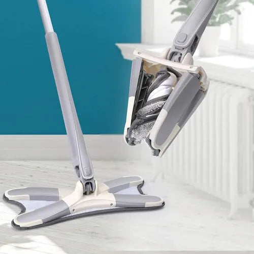 X Mop Manual Extrusion Hand-free Flat Squeeze Mop X-type