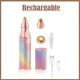 Rechargeable flawless hair removal machine, 2 in 1 electric hair trimmer and shaver for woman, Electric Flawless Facial Machine Razor, Painless Eyebrow Removal Shaver Lip Chin Bikini Fuzz Mustache hair removing machine.