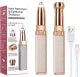 Rechargeable flawless hair removal machine, 2 in 1 electric hair trimmer and shaver for woman, Electric Flawless Facial Machine Razor, Painless Eyebrow Removal Shaver Lip Chin Bikini Fuzz Mustache hair removing machine.