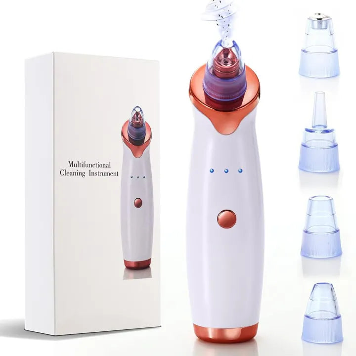Blackhead Remover Pore Vacuum Cleaner Daweir Upgraded Blackhead Removal Kit Electric USB Rechargeable Acne Comedone Whitehead Extractor with 5 Probes and Facial Pore Cleaner Suction for Women & Men
