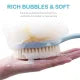 New 2 in 1 Long Handle Bath Body Brush Body Brush with Soft Loofah Bristles gubb Body Wash Brush Back Scrubber Brush Loofah Exfoliating Brush Bath Sponge Shower Brush for Wet or Dry Bath Shower Sponge Skin Cleaning Tool