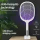 Rechargeable Mosquito Zapper Racket with UV Light Stand – Ultimate Insect Killer