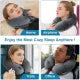 Neck Pillow For Car Relax Comfortable Car Neck Pillow For Travel - Inflatable Travel Pillows 100% Pure Memory Foam Travel Neck Pillow, Airplanes Comfort Travel Air Pillows for Travelling, Car, Home, Train Office Nap Camping Neck Pillows