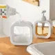 Soap Dispenser - 500ML Refillable Wash Hand Liquid, Dish Detergent, Shampoo Lotion Bottle with Pump Head and Label, Ideal for Kitchen & Bathroom Sink or Shower