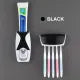 Space-Saving Wall-Mounted Toothbrush & Toothpaste Holder Set with Automatic Dispenser - Dustproof, No Power Needed, Perfect for Bathroom Decor