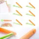 Home Accessories Food Sealing Clips Fresh Keeping Clamp Sealer For Food And Snack Bags Kitchen Sealer Kitchen Accessories - Carrot Shape - Pack Of 5