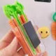 Home Accessories Food Sealing Clips Fresh Keeping Clamp Sealer For Food And Snack Bags Kitchen Sealer Kitchen Accessories - Carrot Shape - Pack Of 5