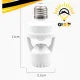 Motion Sensor Lamp - Head Base E27 E26 Switch Bulb Holder Socket Adapter Converter Human Induction Infrared Body Sensor - Bulb - AC85-265V Motion Sensor Light Socket - Infrared Motion Screw LED CFL Incandescent Bulb Adapter By GULF LED HOUSE OFFICIAL
