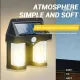 Double Head Antique Solar Sensor Lamp, Wall Mounted Courtyard Villa Garage Wall Light