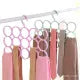 15 Holes Scarf Hanger, Multiple Purpose Space Saving hangers for Clothes, Scarf Shawl Belt Wardrobe Storage Holder Display Rack
