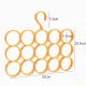15 Holes Scarf Hanger, Multiple Purpose Space Saving hangers for Clothes, Scarf Shawl Belt Wardrobe Storage Holder Display Rack