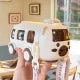 500ML Bus Shape Cute Car Water Bottle with Movable Wheels Strap Plastic Drinking Bottle Leakproof for Boys Girls
