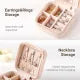 Small Jewellery Box - Mini Travel Jewellery Boxes Case, Portable Faux Leather Jewellery Storage Box Organiser for Women Girls