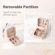 Small Jewellery Box - Mini Travel Jewellery Boxes Case, Portable Faux Leather Jewellery Storage Box Organiser for Women Girls