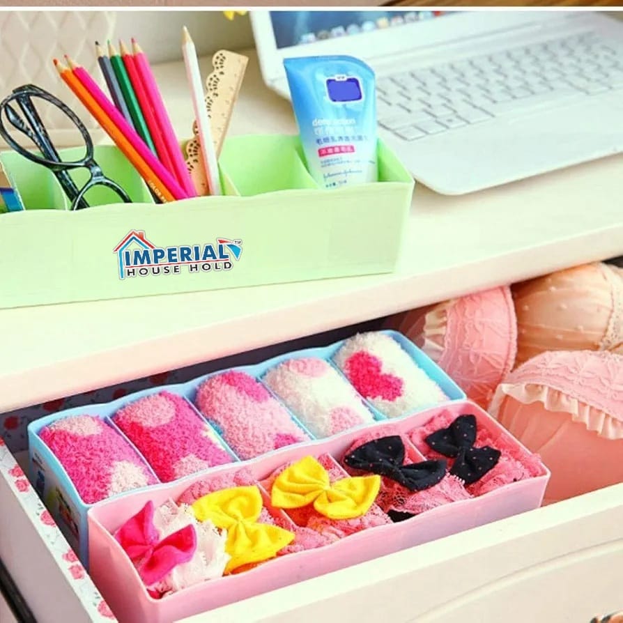 Plastic Storage Box Wardrobe Organizing Box Socks Organizer Underwear Storage Box Multi Compartment Storage Box Home Storage Box