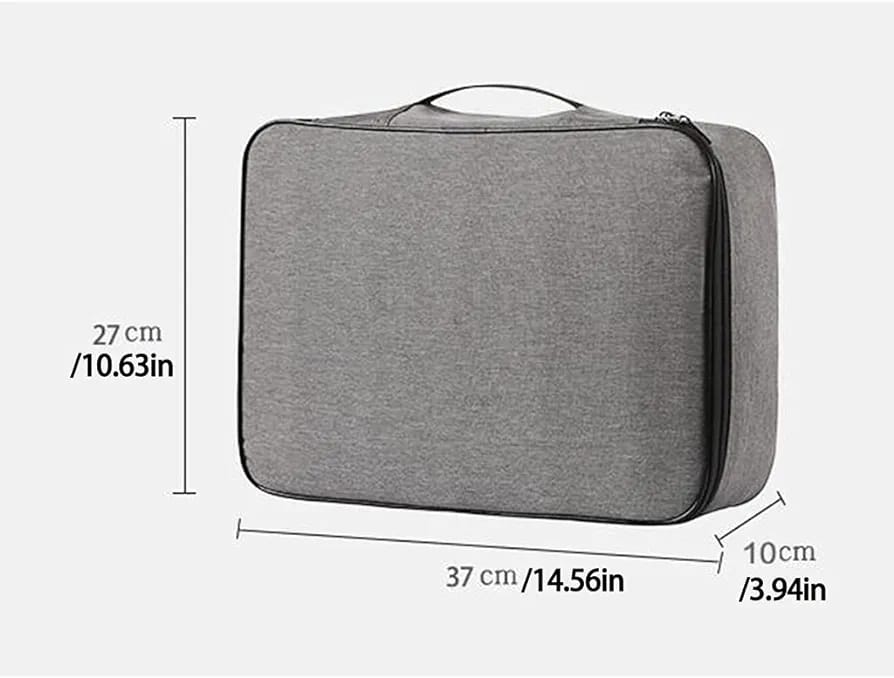 With password lock Multifunctional briefcase office document storage bag business trip card passport organizer travel accessory