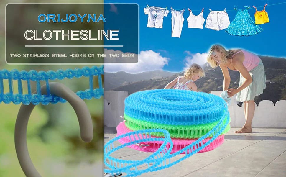 Plastic Cloth Hanging Rope Clothesline - 5 Meters Plastic Cloth Hanging Rope Clothesline - 5 Meters
