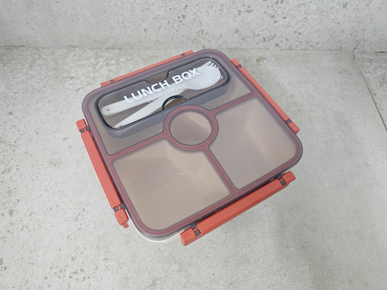 Divided Lunch Container Portable 3 Compartment Fruit Food Microwave Lunch box household Leakproof Food Container Freezer Safe