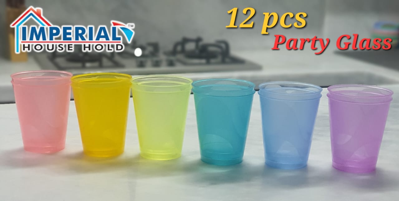 IMPERIAL REUSABLE PARTY GLASSES 12PCS/PARTY GLASS FOR EVERY OCCASIONS