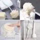 New 2 in 1 Long Handle Bath Body Brush Body Brush with Soft Loofah Bristles gubb Body Wash Brush Back Scrubber Brush Loofah Exfoliating Brush Bath Sponge Shower Brush for Wet or Dry Bath Shower Sponge Skin Cleaning Tool
