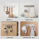 PLASTIC ADHESIVE 6 HOOK STICKER PATTI
