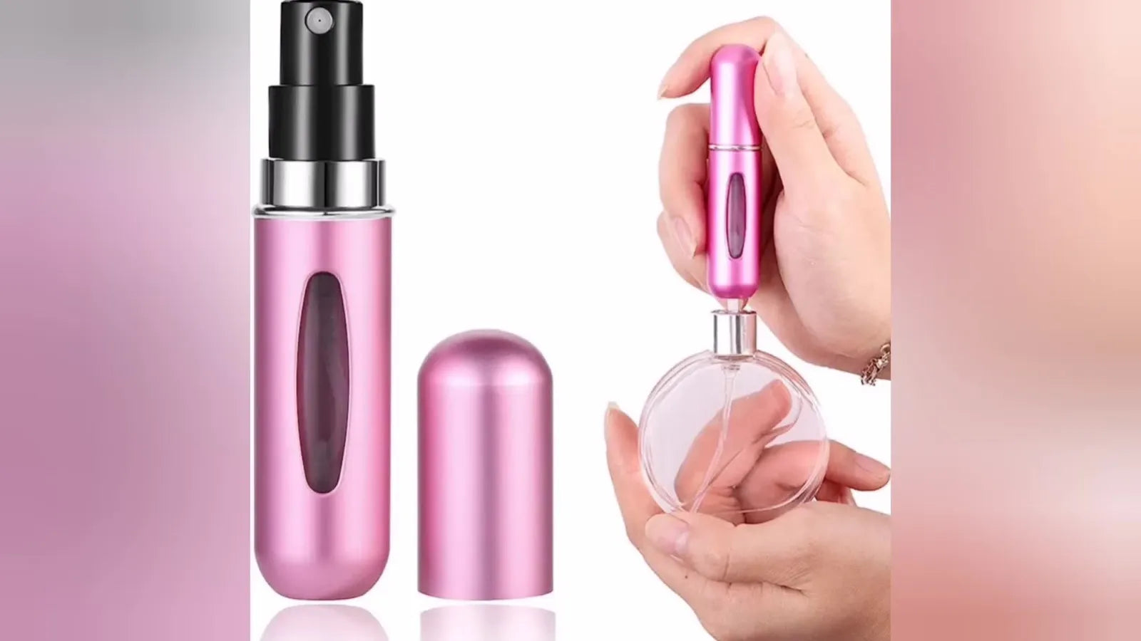 Mini Refillable Empty Perfume Bottle, Portable Atomizer Spray Bottle, Travel Perfume Bottle, Perfume Spray Scent Pump Case, Travel Perfume Bottle