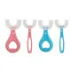 Baby Toothbrush Children's Teeth Cleaning Brush Kids U-Shaped Toothbrush For Children Mouth Oral Cleaning Brush 360 Degrees U Shaped Tooth Dental Training Toothbrushes Oral Care Portable Mouth-Cleaning Manual With Handle Daily Children's Cleaning Food