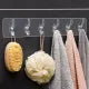 PLASTIC ADHESIVE 6 HOOK STICKER PATTI