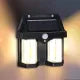 Double Head Antique Solar Sensor Lamp, Wall Mounted Courtyard Villa Garage Wall Light