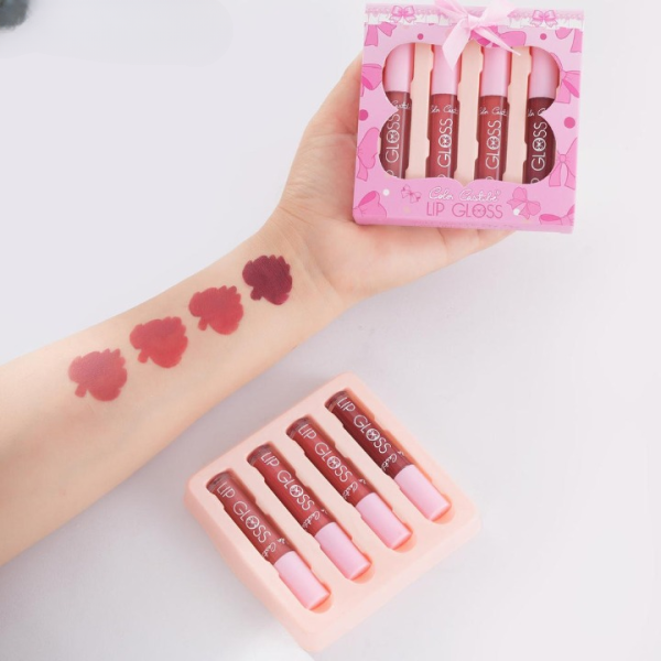 4-piece Color Castle Bow Lip Gloss Set
